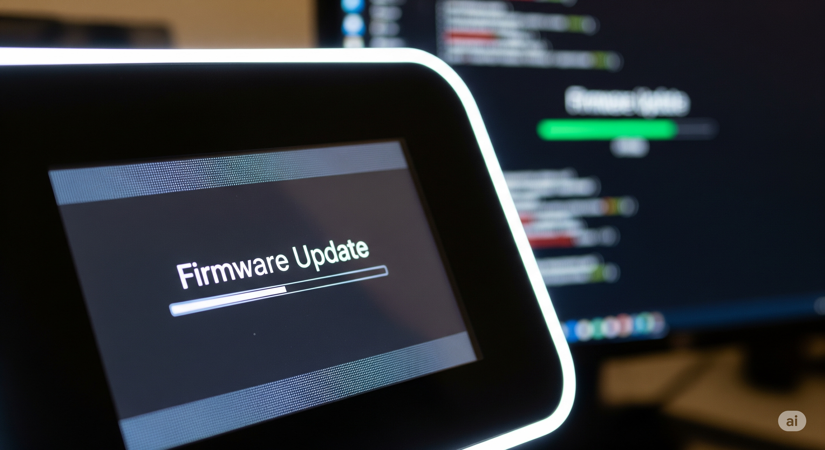 3D yazıcı firmware güncelleme ekranı ve bilgisayar
